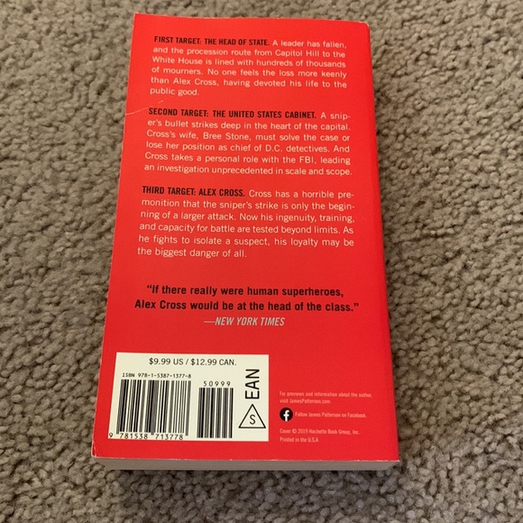 Target: Alex Cross - by James Patterson - Good condition - Picture 4 of 4